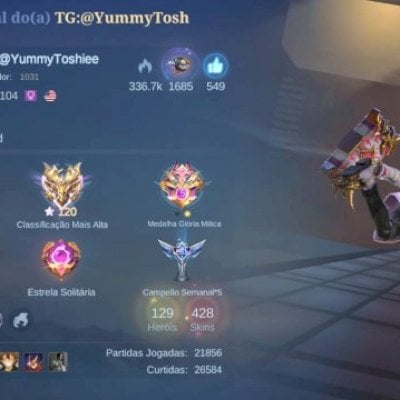 Conta mobile legends com foco em suporte/mago