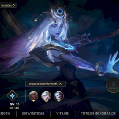 Conta do Wild Rift várias skins, todos campeões.