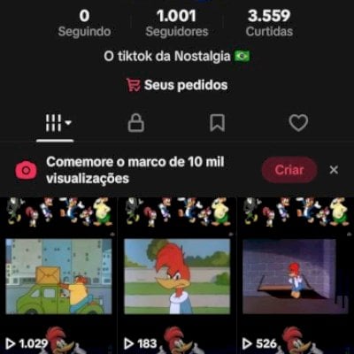 VENDO CONTA DE TIKTOK COM 1000 SEGUIDORES