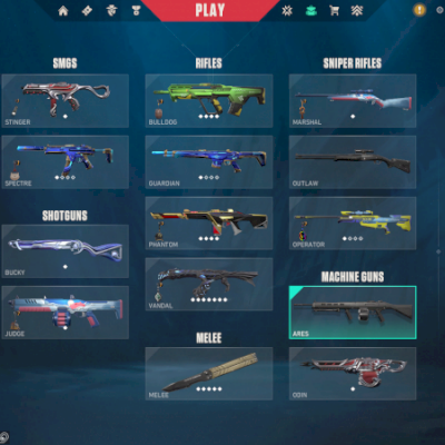 CONTA OURO COM SKIN (PHANTOM CHAMPIONS 2022, FACA E VANDAL RGX, VANDAL DRAGAO)