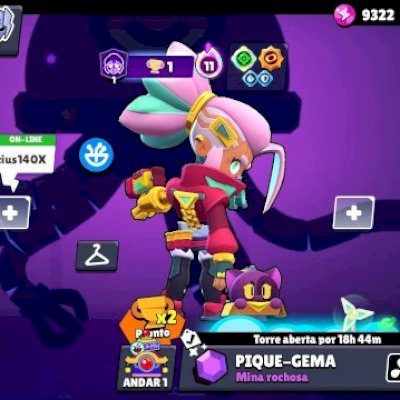 Conta de Brawl stars: 293 skins, 95 brawlers e 36798 troféus chama 🥶