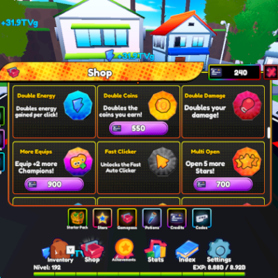 CONTA DE ANIME ETERNAL MUNDO 18/ 6 GAMEPASS/ RANK 90/ LEVEL 192