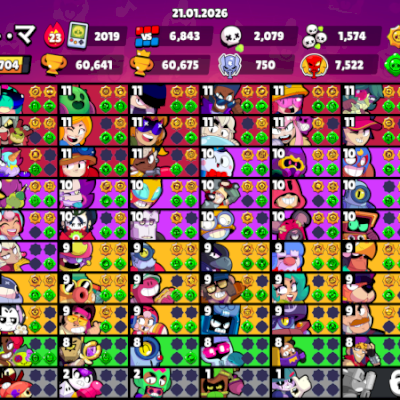 Conta de Brawl Stars, 60K+ TROFÉUS, 7 ANOS de conta