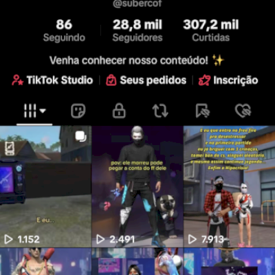 Conta TikTok 28K seguidores