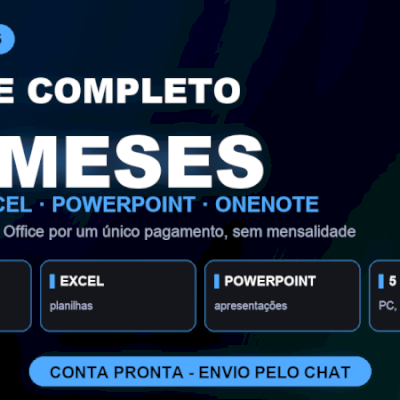 MICROSOFT 365 OFFICE 12 MESES | CONTA PRONTA | 5 DISPOSITIVOS