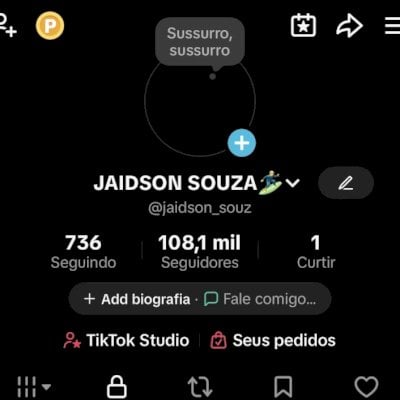 Vendo conta tiktok de 100k