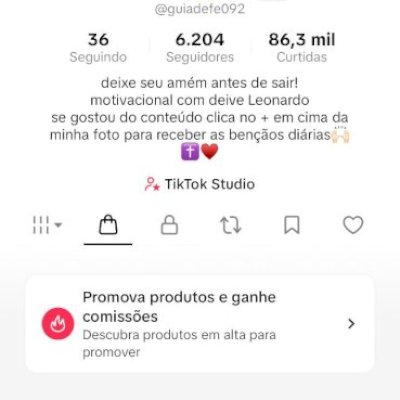 CONTA DO TIKTOK COM SHOP ATIVO +6K SEGUIDORES +86K CURTIDAS (ENGAJAMENTO REAL)