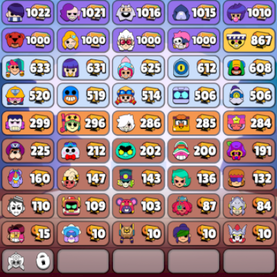 conta de brawl stars 101 brawlers