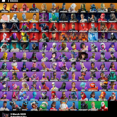 131 Skins (Star Wars, Marvel, DC,Darth Vader, Sasuke E Outros)2800Vb + Bom Jogos