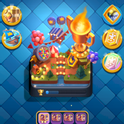 CLASH ROYALE, ARENA 21, 8000 TROFÉUS, 120 CARTAS, 700 GEMAS