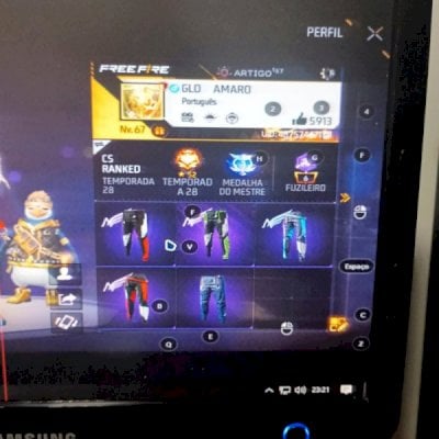 Vendo conta de FREE FIRE