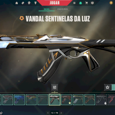 CONTA DE VALORANT!!! COM SKIN DE TODAS ARMAS!!!