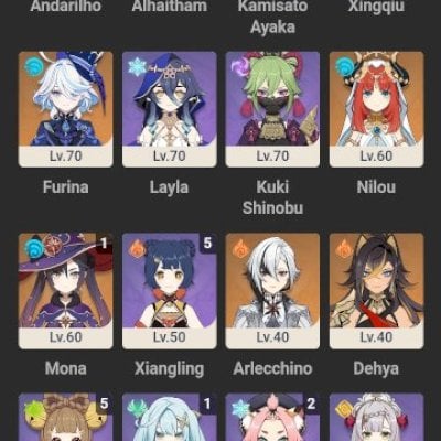 Conta AR 51 com 9 personagens T5