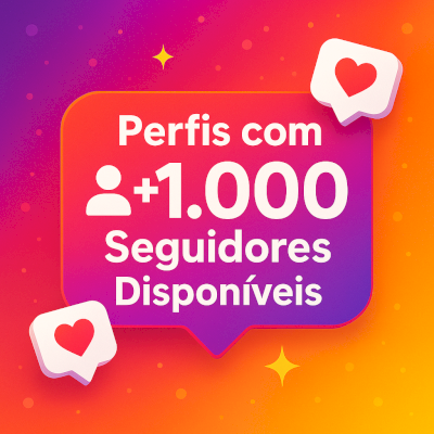 Perfil Pronto no Insta – +1000 Seguidores Ativos