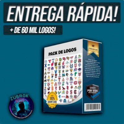 PACK COM MAIS DE 66 MIL LOGOS EDITÁVEIS - Entrega rápida!