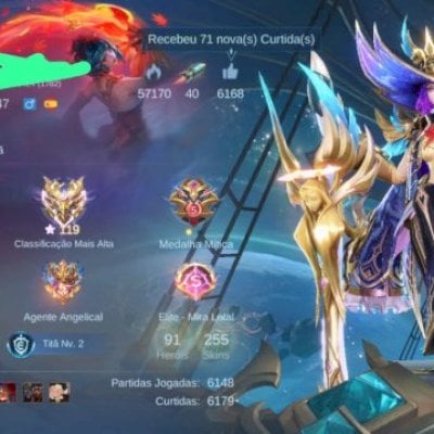 Skin Legends Lesley, skin de eventos limitados 300 diamantes elo máximo 119 star