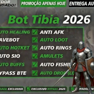 Bot Tibia Todos Clientes Pixel - Cavebot, Heal, Target