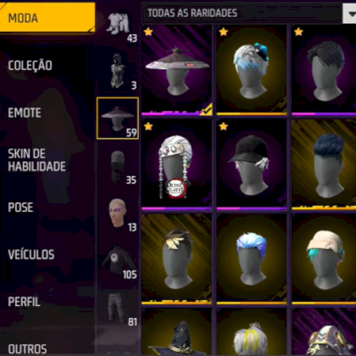 (Free Fire) Conta barata com 2 angelical, 72% taxa de hs