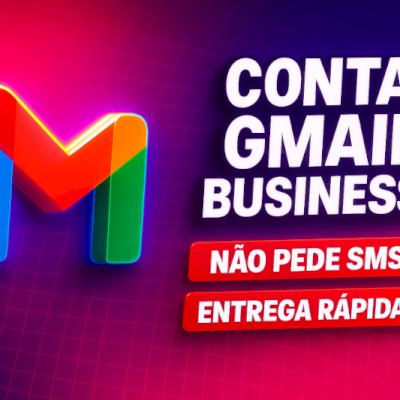 5x Contas Gmail Business | Sem SMS | Entrega Rápida e Suporte VIP