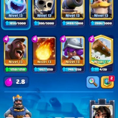 Conta clash Royale lvl 38, cartas lvl 13 e 14