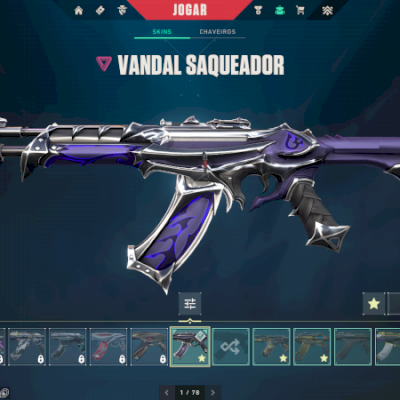 Conta Valorant +4000 gastos, com Conjunto Arcane e Skins de Vandal, Phantom etc.