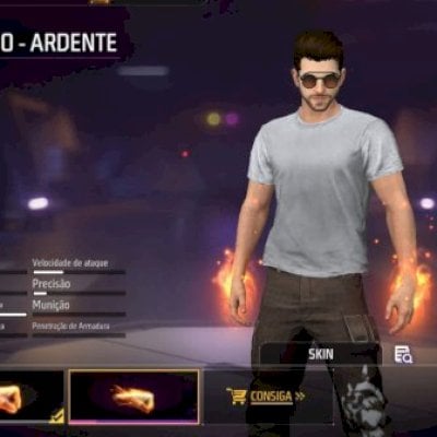 Conta Free Fire Gemada com Personagens, Punho, Passe e Calça Angelical Feminina
