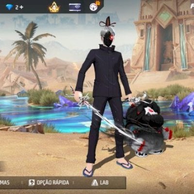 Conta boa para começar , com skin do Satoro Gojo