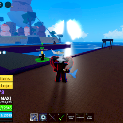 Conta blox fruit lvl max, com game passa raça full v4