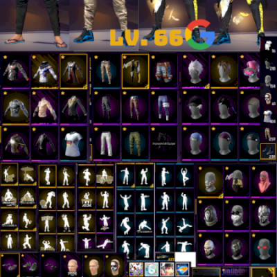 CONTA FREE FIRE GEMADA COM ANJO MANOMAX E 400 PEITORAIS