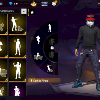 Conta free fire gemada