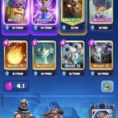 Conta Nível 60, 9000 Troféus, Arena 23, Mais de 166 mil moedas etc..