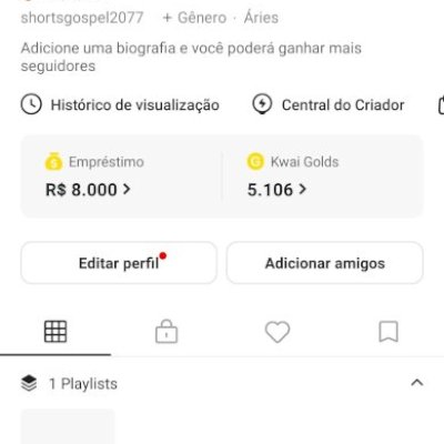 Conta Kwai 1,3K Seguidores | Programa de Receita de Anúncios | 42K Views
