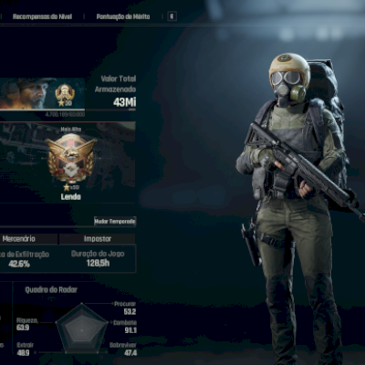 CONTA ARENA BREAKOUT 43M STASH, FULL ACESSO MAX LENDA 30, ATUAL HERÓI V (RESET)