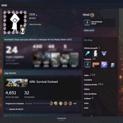 CONTA LV35 249 JOGOS