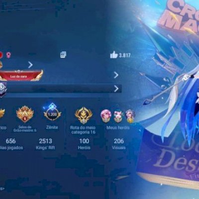 Conta nobreza 7/ 200+ skins / skin mítica e blessed