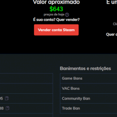 (PROMOÇÃO) CONTA STEAM DE 10 ANOS - NV29 + DE 1500 REAIS EM JOGOS