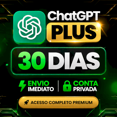 ChatGPT Plus 30 dias (conta privada) renovável