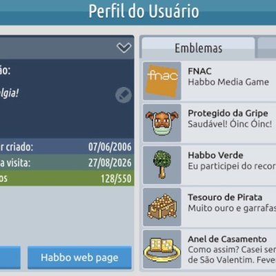 CONTA 2006 HABBO RARA TRAX ON