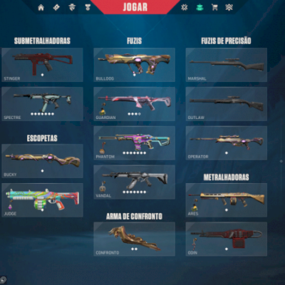 CONTA VALORANT BARATA COM MUITAS SKINS