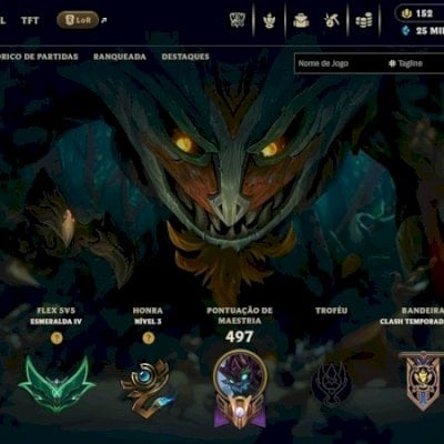 Conta league of legends full, completa, desde 2011, ícones raros e 300+ skins.