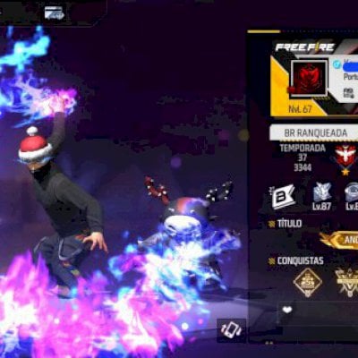 Conta de Free Fire Quase no Início de 2017, Leia a descrição para mais detalhes