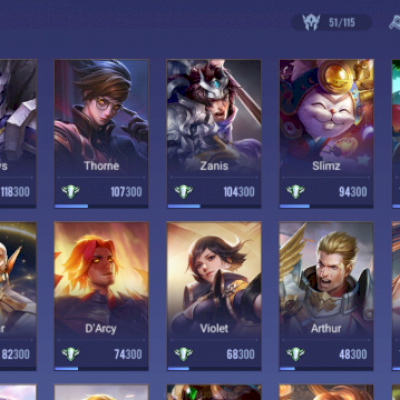 Conta arena of valor muitas skins e personagens Dima 1