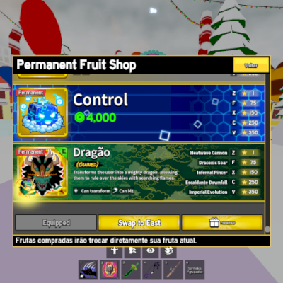 🔥 Conta Blox Fruits Premium – 3 Permanentes + Yoru + 2x Mastery