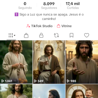 Conta Tiktok sobre Jesus 7k