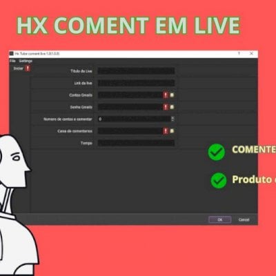 Hx Programa Auxiliar -Cria comentarios em live YT