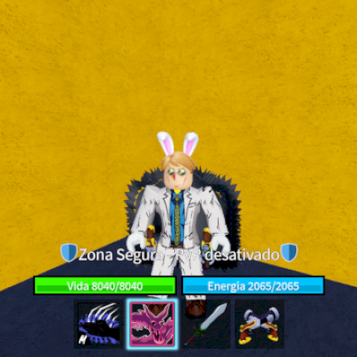 Conta de blox fruits com frutas perm e gamepass