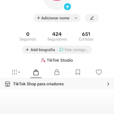 CONTA TIK TOK 424 SEG E 652 CURT (SHOP APROVADO MAS PRECISA BATER 1K PRA USAR)
