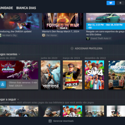 CONTA STEAM com 220$ de saldo , mais de 60 jogos