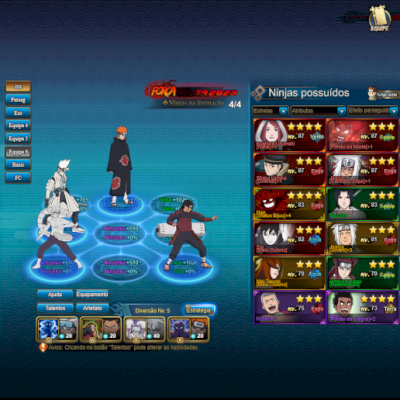 Conta Naruto Online s826 full meta