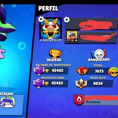 Conta Brawl STARS 43K DE TROFÉUS 💥